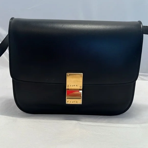 Celine Liege Calfskin Medium Classic Box Flap Shoulder Bag - Picture 2 of 15